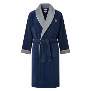 Lambretta Mens Luxury AW25 Bathrobe / Navy/Blue